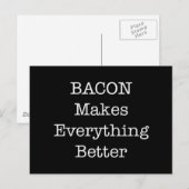 Carte Postale BACON Rend Tout Mieux (Devant / Derrière)