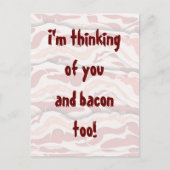 Carte Postale Bacon sur papier (Devant)