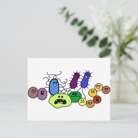 Carte Postale Bactérie (Debout devant)