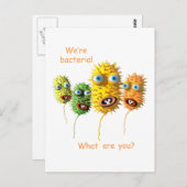Carte Postale Bactéries amusantes (Devant / Derrière)
