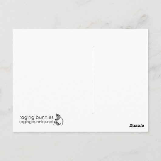 CARTE POSTALE BAD BUNNY (Dos)