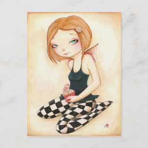 Carte Postale Bad cupcake - fée imaginaire cupcake