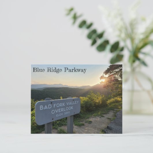 Carte Postale Bad Fork Valley Vue sur Sunset (Debout devant)