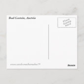 Carte Postale Bad Gastein (Dos)