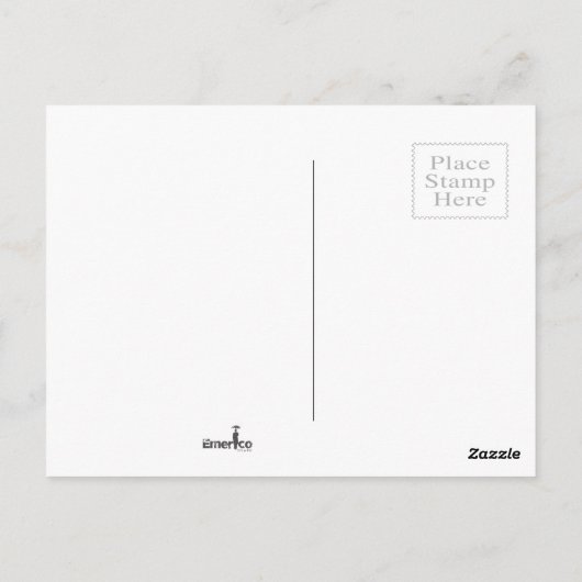 Carte Postale Bad Girl face Bleu pinceau et texte (Dos)