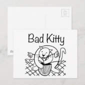 Carte Postale Bad Kitty 2 (Devant / Derrière)