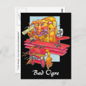 Carte postale - Bad Ogre - arrière - plan noir (Devant / Derrière)