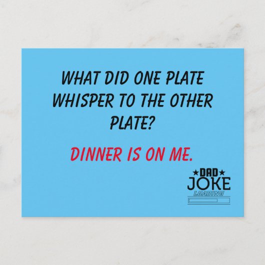 Carte Postale Bad Pun Papa Plaisanterie Conçu (Devant)