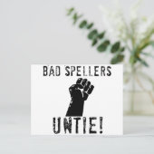 Carte Postale Bad Spellers UNTIE ! ! (Debout devant)