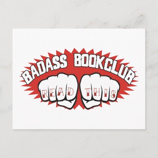 Carte Postale Badass Bookclub (Devant)