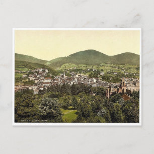 Carte Postale Baden-Baden, Baden, Allemagne rare Photochrom