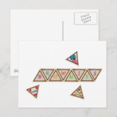 Carte Postale Badge Brownie (Devant / Derrière)