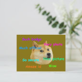 Carte Postale badge de doge (Debout devant)