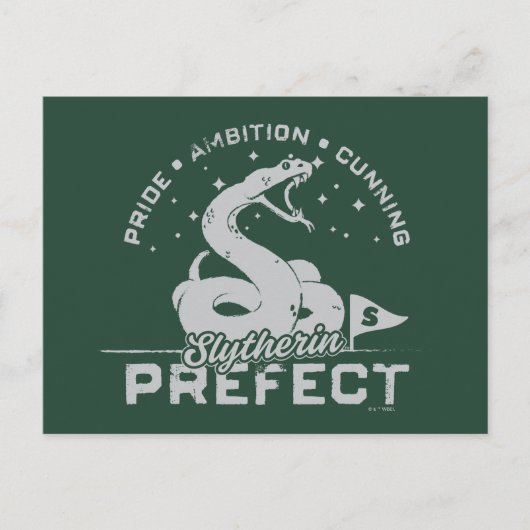 Carte Postale Badge de Préfet SLYTHERIN™ (Devant)
