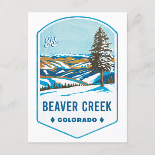 Carte Postale Badge de ski Beaver Creek Colorado