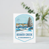 Carte Postale Badge de ski Beaver Creek Colorado (Debout devant)