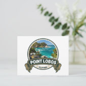 Carte Postale Badge de voyage Point Lobos Californie (Debout devant)