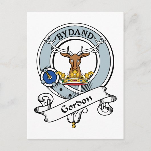 Carte Postale Badge du clan Gordon (Devant)