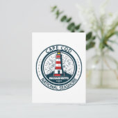 Carte Postale Badge du Massachusetts de Cape Cod National Seasho (Debout devant)