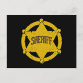 Carte Postale Badge étoile Sheriffs (Devant)