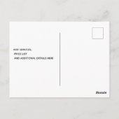 Carte Postale Badge Retro Barbershop (Dos)