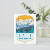 Carte Postale Badge Vail Ski (Debout devant)