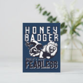 Carte Postale Badger de miel sans peur (Debout devant)