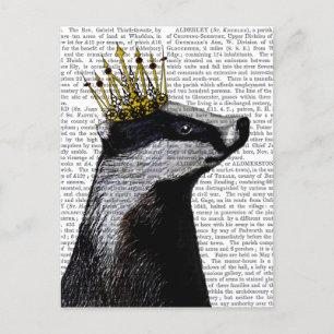 Carte Postale Badger King