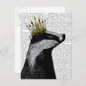 Carte Postale Badger King (Devant / Derrière)