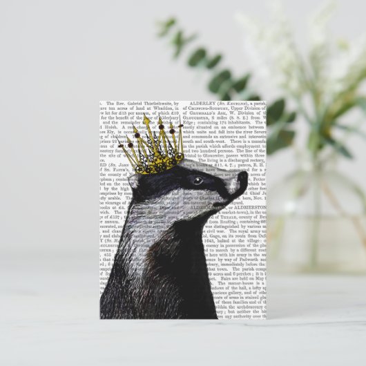 Carte Postale Badger King (Debout devant)