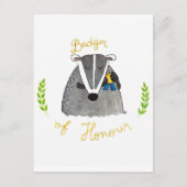 Carte postale Badger of Honor par Nicole Janes (Devant)