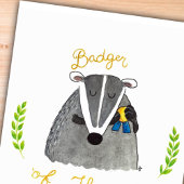 Carte postale Badger of Honor par Nicole Janes