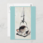 Carte Postale Badger thé kettle Ukiyoe (Devant / Derrière)