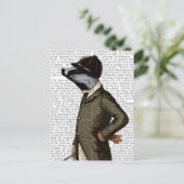 Carte Postale Badger The Rider Portrait (Debout devant)