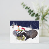 Carte postale Badgers Festive (Debout devant)