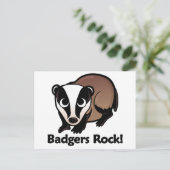 Carte Postale Badgers Rock ! (Debout devant)
