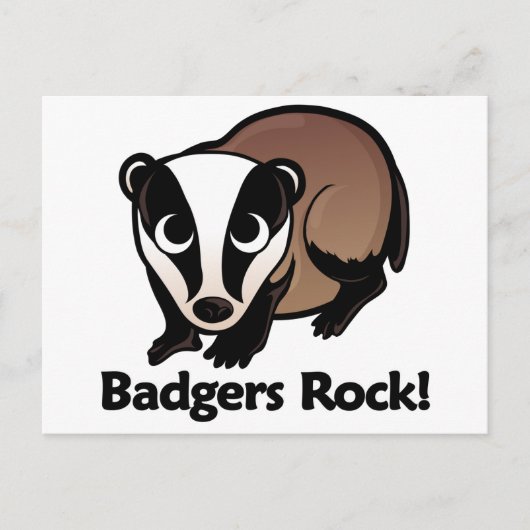 Carte Postale Badgers Rock ! (Devant)