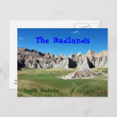 Carte Postale Badlands (Devant / Derrière)