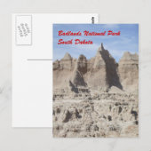 Carte Postale Badlands (Devant / Derrière)