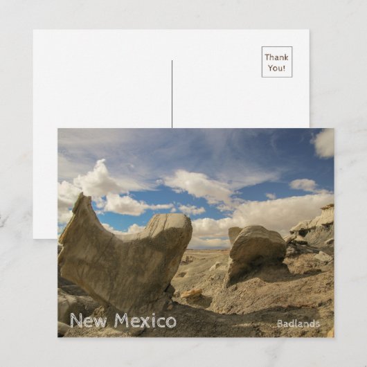 Carte Postale Badlands (Devant / Derrière)