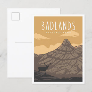 Carte Postale Badlands National Park South Dakota USA Travel
