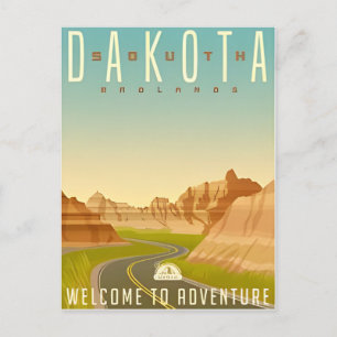 Carte Postale Badlands National Park South Dakota Vintage