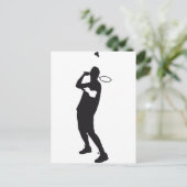 Carte Postale badminton (Debout devant)