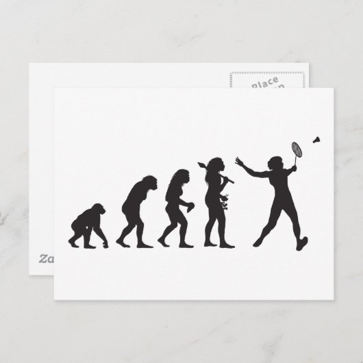 Carte Postale Badminton (Devant / Derrière)