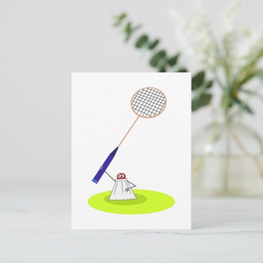 Carte Postale Badminton (Debout devant)