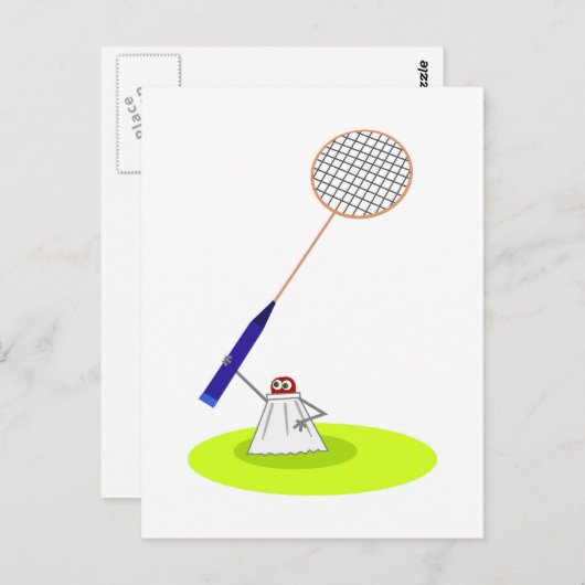 Carte Postale Badminton (Devant / Derrière)