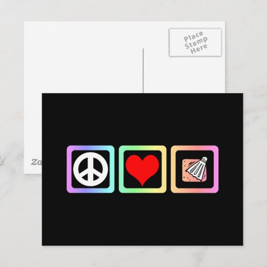 Carte Postale Badminton (Devant / Derrière)