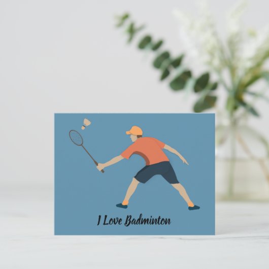 Carte Postale Badminton (Debout devant)