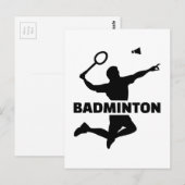 Carte Postale Badminton (Devant / Derrière)