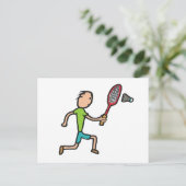Carte Postale Badminton (Debout devant)